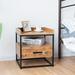 17 Stories 1 - Drawer Nightstand in Wood in Brown | 19.3 H x 17.7 W x 15.7 D in | Wayfair CD5AF78ABA64440890FADB8A7691D61B