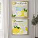 August Grove® Lemon Cupcakes - 2 Piece Graphic Art Print Set Canvas, Solid Wood in Black/Green/Yellow | 30.5 H x 61 W x 1.5 D in | Wayfair