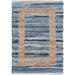 Gray 24 x 0.38 in Area Rug - August Grove® Mcandrews Handmade Flatweave Jute Navy/Brown Area Rug Jute & Sisal | 24 W x 0.38 D in | Wayfair