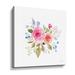 Winston Porter Lush Roses VI - Painting Print on Canvas Canvas, Glass in Green/Pink/White | 10 H x 10 W x 2 D in | Wayfair