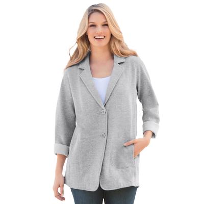 Plus Size Women's Knit Blazer by Woman Within in H...