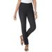 Plus Size Women's Stretch Denim Straight-Leg Jegging by Jessica London in Black (Size 26 P) Jeans Legging