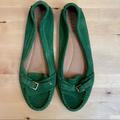 J. Crew Shoes | J. Crew Kingston Suede Driving Moccasins | Color: Green | Size: 10