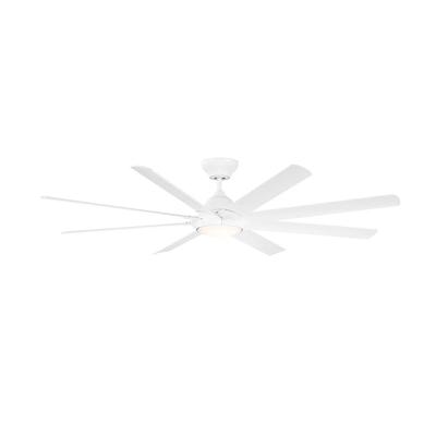 Modern Forms Hydra Outdoor Rated 80 Inch Ceiling Fan with Light Kit - FR-W1805-80L-35-MW