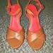 American Eagle Outfitters Shoes | American Eagle Wedge | Color: Orange/Tan | Size: 6.5
