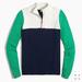 J. Crew Sweaters | J Crew Colorblock 1/4 Zip Sweater, Nwt | Color: Blue/Green | Size: S