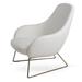 sohoConcept Gazel Lounge Chair Wire Base Metal in Gray | 33 H x 26 W x 28.5 D in | Wayfair GAZ-WIL-BRS-002