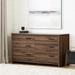 South Shore Lensky 6 Drawer Double Dresser Wood in Brown | 31.5 H x 58.5 W x 19 D in | Wayfair 12744