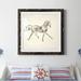 Union Rustic Dressage Horse I - Picture Frame Painting Print on Paper in Black/Blue/Green | 35.5 H x 35.5 W x 1.5 D in | Wayfair