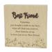 Trinx Best Friend w/ Saying Block Sign in Brown/Gray | 6 H x 6 W x 0.5 D in | Wayfair 11087E8F8EDC49B38433FD5CFDCBBDB8