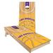 Skip's Garage 2' X 4' Basketball Team Themed Cornhole Board Set w/ Carry Case Solid Wood in Black/Blue/Brown | 12 H x 24 W x 48 D in | Wayfair
