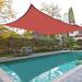 Yescom 18X18' Square Sun Shade Sail Patio Deck Beach Garden Outdoor Canopy Cover UV Blocking in Red | 216 W x 216 D in | Wayfair