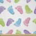 East Urban Home Baby Fabric By The Yard, Children Footprints Pattern In Many Tones Abstract Design Infant Feet Illustration | 36 W in | Wayfair