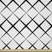 East Urban Home Ambesonne Black & White Fabric By The Yard, Monochrome Pattern w/ X Shape Intersecting Lines Grid Mesh Abstract | 72 W in | Wayfair