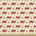 East Urban Home Ambesonne Animal Fabric By The Yard, Image Of 2 Humped Camels & Polka Dots In Repeated Pattern | 36" W x 58" L | Wayfair