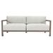 Bernhardt Tanah 80" Wide Outdoor Teak Patio Sofa w/ Cushions Wood/Natural Hardwoods/Olefin Fabric Included/Sunbrella® Fabric Included | Wayfair