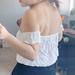 Brandy Melville Tops | Brandy Melville Off Shoulder Top | Color: White | Size: One Size