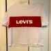 Levi's Tops | Levi’s Crop T-Shirt | Color: Red/White | Size: M