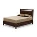 Copeland Furniture Monterey Solid Wood Bed Wood and /Upholstered/Polyester/Genuine Leather in Brown | 80.25 W x 84 D in | Wayfair