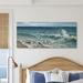 Highland Dunes Caps on incoming Tied Beach Seagulls by Heather Hayes - Graphic Art Canvas/Metal in White | 40 H x 17 W x 1.5 D in | Wayfair