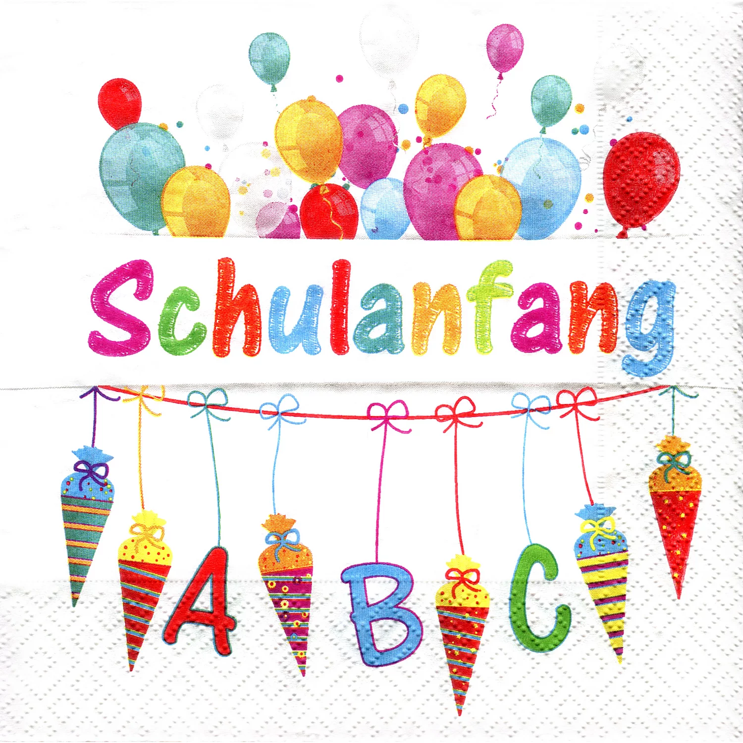 Papierservietten Schulanfang, 33 x 33 cm, 20 Stück Image