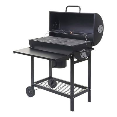 Grillwagen HHG 351, Holzkohlegrill Standgrill Gartengrill mit Deckel Ablage, Stahl 103x93x70cm Image