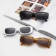 2021 lunettes de soleil Vintage petit Rectangle pour femmes lunettes de soleil carrées de styliste