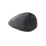 Men's Big & Tall Tweed Cap by KingSize in Black (Size XL)