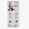 Disney Jewelry | Little Mermaid 5x Earring Set | Color: Gold/White | Size: Os