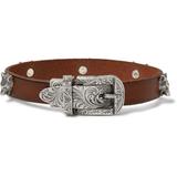 Gucci Jewelry | Gucci Anger Forest Wolf Head Leather Bracelet | Color: Brown/Silver | Size: 7.25" Long - Size 17