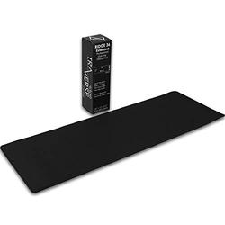 Ridge Extended 36 inch Pro Gaming Mouse Pad | 36x12x0.20" (5mm) Extra Thick | Black/Black | Dense-Weave Speed Poly, Superior Control | Stitched-Edge, Water Resistant, Washable, Giant, Large Desk Mat