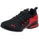 PUMA Men's Axelion Running Shoe, Break Black-high Risk Red, 11 UK