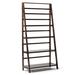 Wade Logan® Paullina Solid Wood Ladder Bookcase Wood in White/Brown | 72 H x 36 W x 16 D in | Wayfair BF0939E313064EBB96C187A6B8A1A214