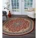 Red/White 63 x 0.39 in Area Rug - Astoria Grand Clarence Oriental Red Area Rug, Polypropylene | 63 W x 0.39 D in | Wayfair