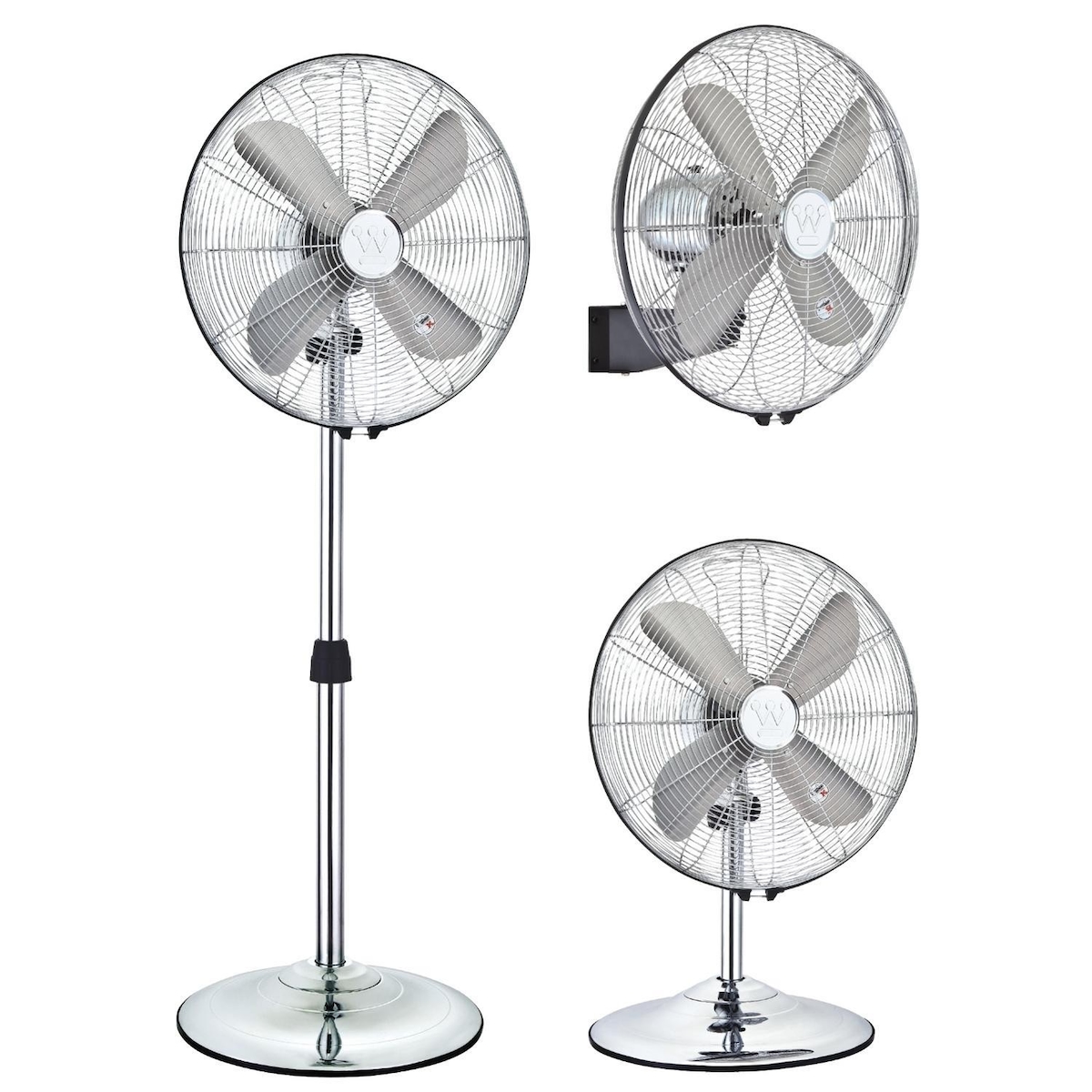 Westinghouse Stand Tisch & Wandventilator Silver Stream Grau / Silber / Titan Image