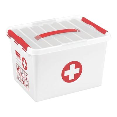 sunware Aufbewahrungsbox »the Q-line First Aid« 22 Liter weiß, 40x26x30 cm