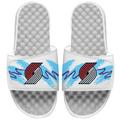 Men's ISlide White Portland Trail Blazers 90s Paper Cup Slide Sandals