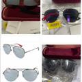 Gucci Accessories | Gucci Unisex Silver Mirror Aviator | Color: Gray/Silver | Size: 56mm-17mm-145mm