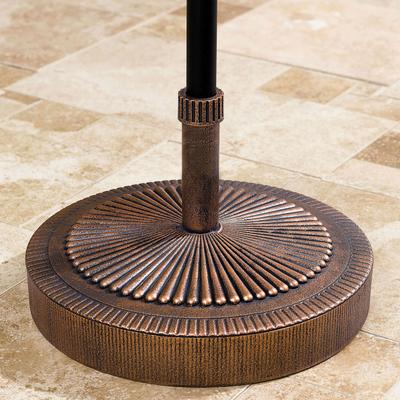 Starburst Weather-Resistant Umbrella Stand by BrylaneHome in Bronze Heavy Duty Patio Umbrella Base