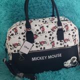 Disney Bags | Disney Mickey Mouse Weekender Travel Bag | Color: Black/White | Size: Os