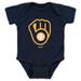 Newborn & Infant Navy Milwaukee Brewers Team Primary Logo Bodysuit