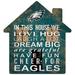 Philadelphia Eagles 12'' Team House Sign