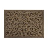 Brown 90 x 63 x 0.13 in Indoor/Outdoor Area Rug - Plow & Hearth Veranda Black Indoor/Outdoor Area Rug | 90 H x 63 W x 0.13 D in | Wayfair 53C7J BK