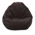 Ebern Designs Bean Bag Chair & Lounger Velvet/Water Resistant in Gray/Black/Brown | 23 H x 35 W x 35 D in | Wayfair