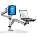 Mount-It Full Motion Laptop & Tablet Desk Mount Fits Up to 17" Screens | Silver in Gray | 20.75 H x 40.75 W x 40.75 D in | Wayfair MI-73716