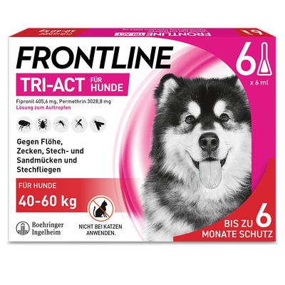 Frontline Tri-Act Lsg.z.Auftropfen f.Hunde 40-60kg 6 St Einzeldosispipetten Image