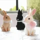 Tirelire lapin en cuir de luxe pour enfants tirelire lapin blanc décoration de la maison tirelire