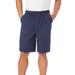 Men's Big & Tall Comfort Flex Full Elastic Shorts by KingSize in Navy (Size 7XL)