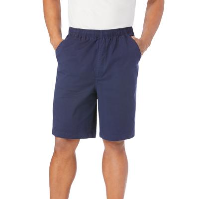 Men's Big & Tall Comfort Flex Full Elastic Shorts by KingSize in Navy (Size 6XL)