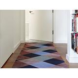 Blue/Brown 72 x 26 x 0.14 in Area Rug - Chilewich Easy Care Signal Floor Mat | 72 H x 26 W x 0.14 D in | Wayfair 200750-002